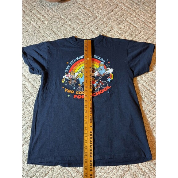The Berenstain Bears Shirt Mens Large Blue  Too Cool For School Short Sleeve - Picture 2 of 7